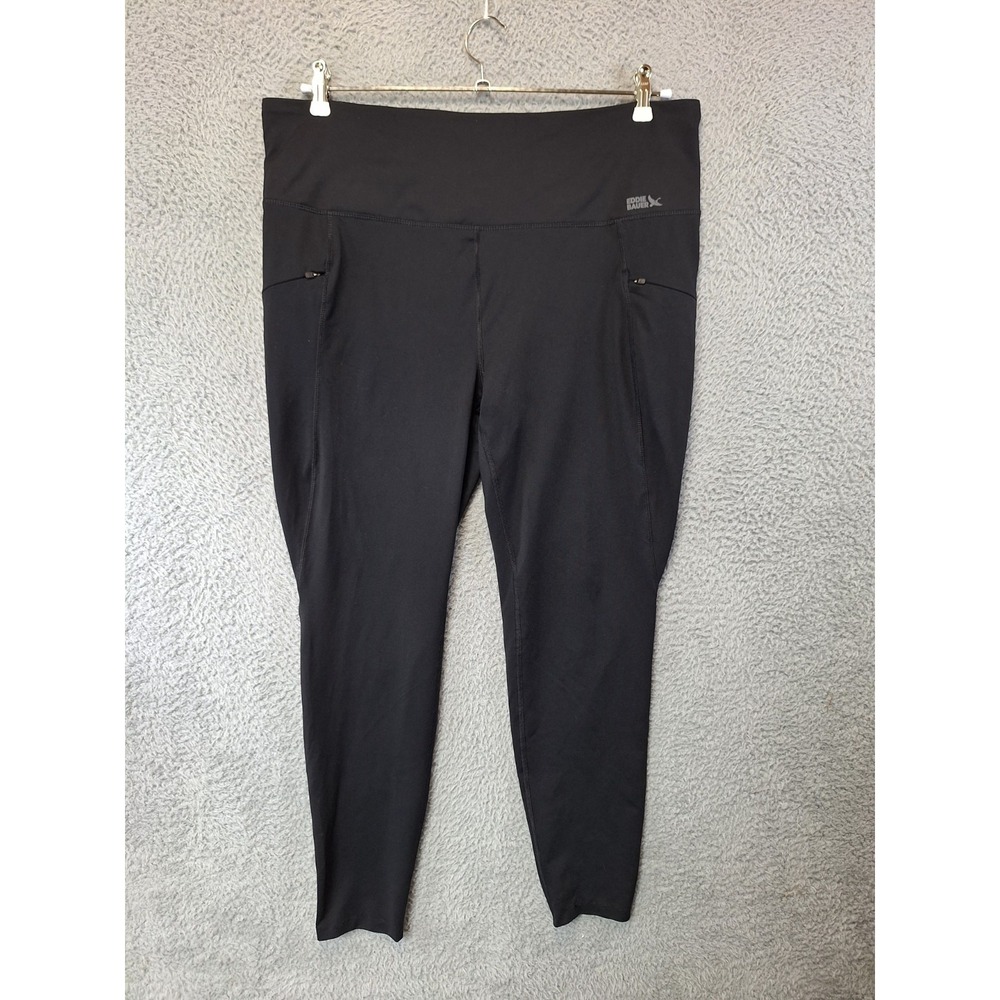 Eddie Bauer Leggings Women XL (Fits 37x28) Black High‎ Waist Moisture Wicking